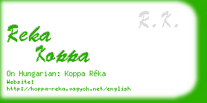 reka koppa business card